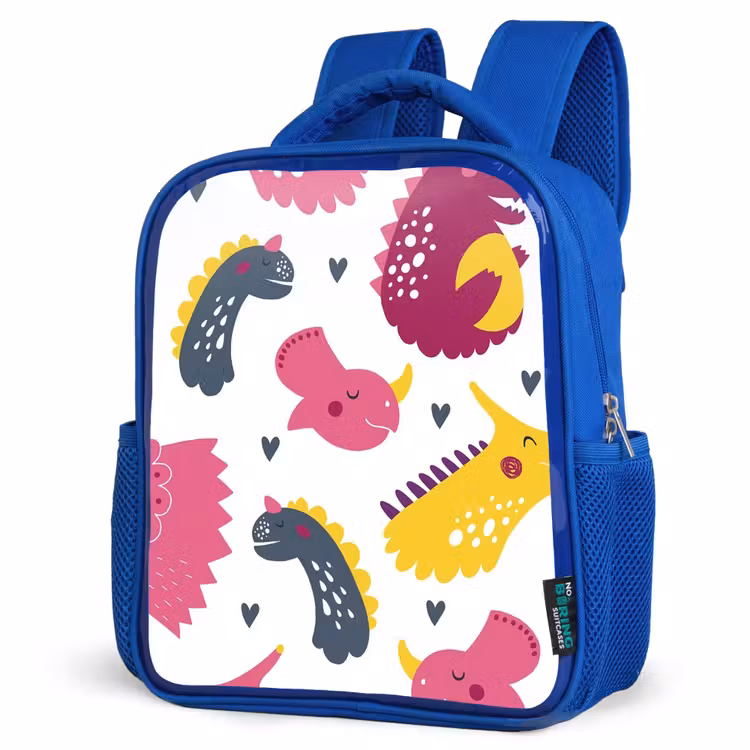 Rugzak kind - blauw - Dino - Patronen - Kind - Roze - Meisjes — 7