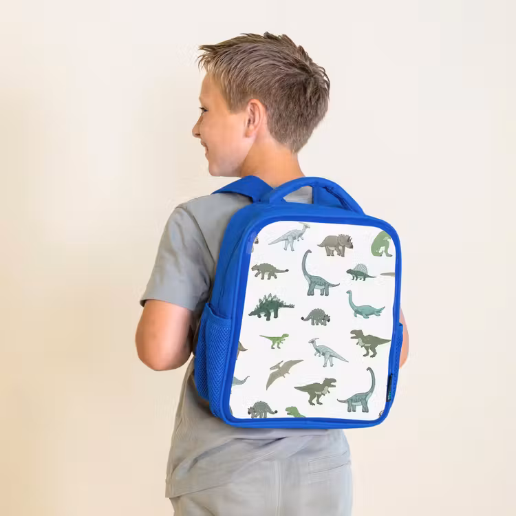 Rugzak kind - blauw - Dino - Patroon - Groen — 3