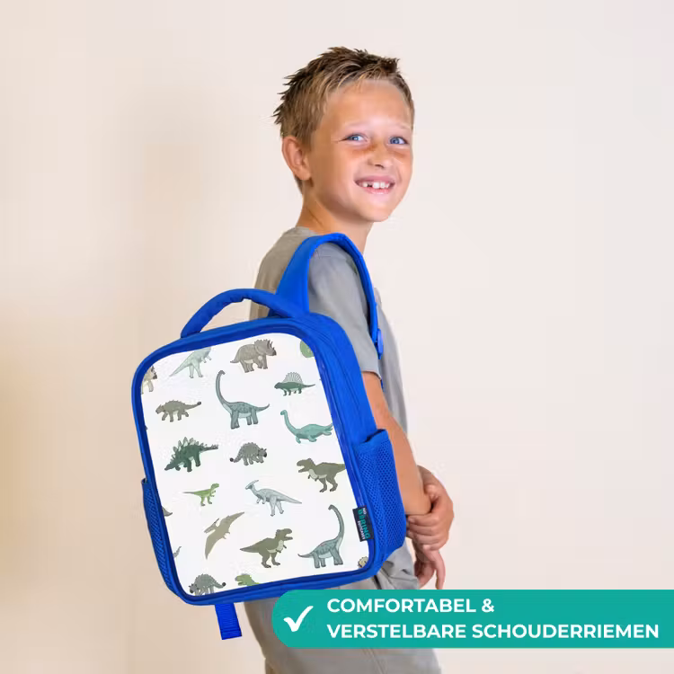 Rugzak kind - blauw - Dino - Patroon - Groen — 4