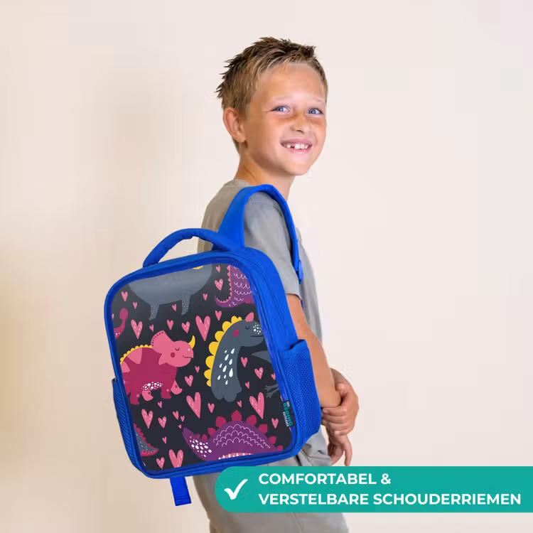 Rugzak kind - blauw - Dinosaurus - Kind - Patronen - Roze - Meisjes — 4