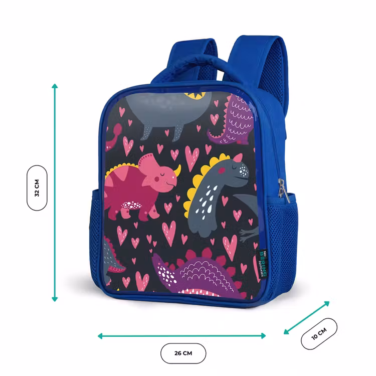 Rugzak kind - blauw - Dinosaurus - Kind - Patronen - Roze - Meisjes — 5