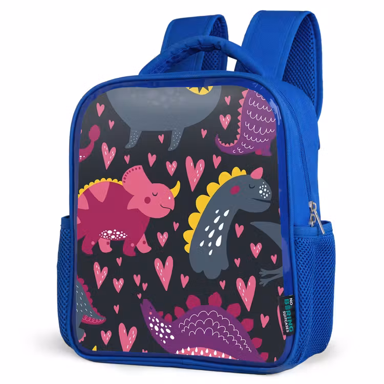 Rugzak kind - blauw - Dinosaurus - Kind - Patronen - Roze - Meisjes — 7