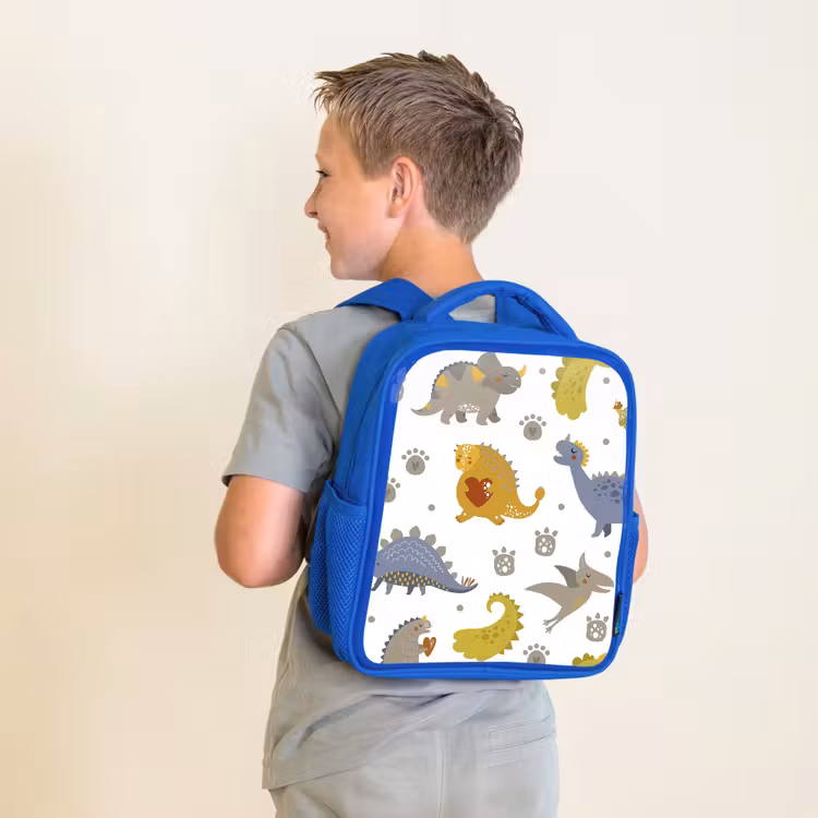 Rugzak kind - blauw - Dinosaurus - Kinderen - Design - Jongens - Meisjes — 3