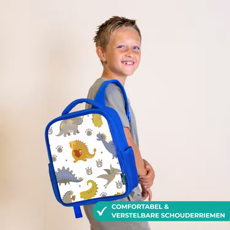 Rugzak kind - blauw - Dinosaurus - Kinderen - Design - Jongens - Meisjes — 4
