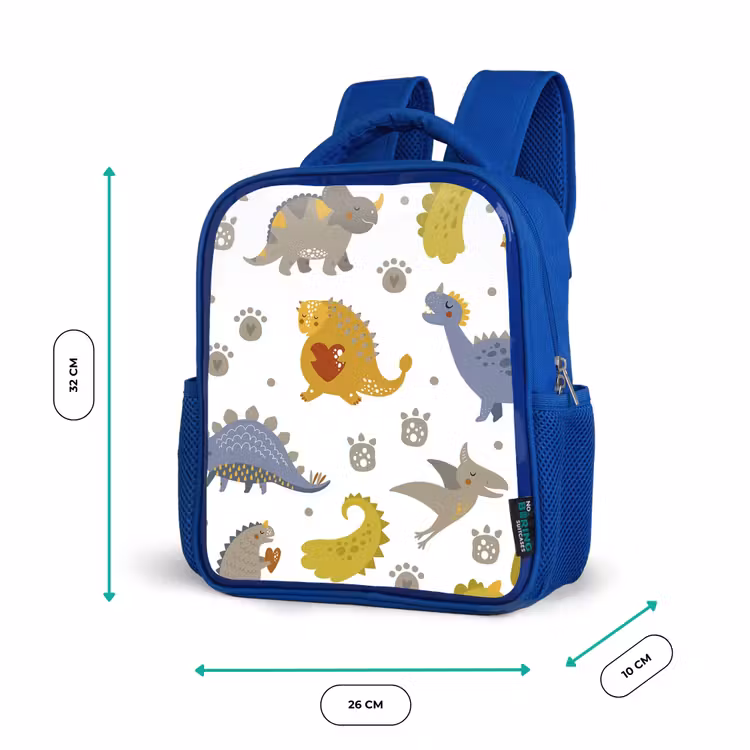 Rugzak kind - blauw - Dinosaurus - Kinderen - Design - Jongens - Meisjes — 5