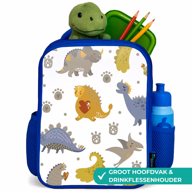 Rugzak kind - blauw - Dinosaurus - Kinderen - Design - Jongens - Meisjes — 6