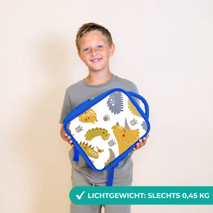Rugzak kind - blauw - Dinosaurus - Patronen - Jongens - Dino - Kinderen — 2