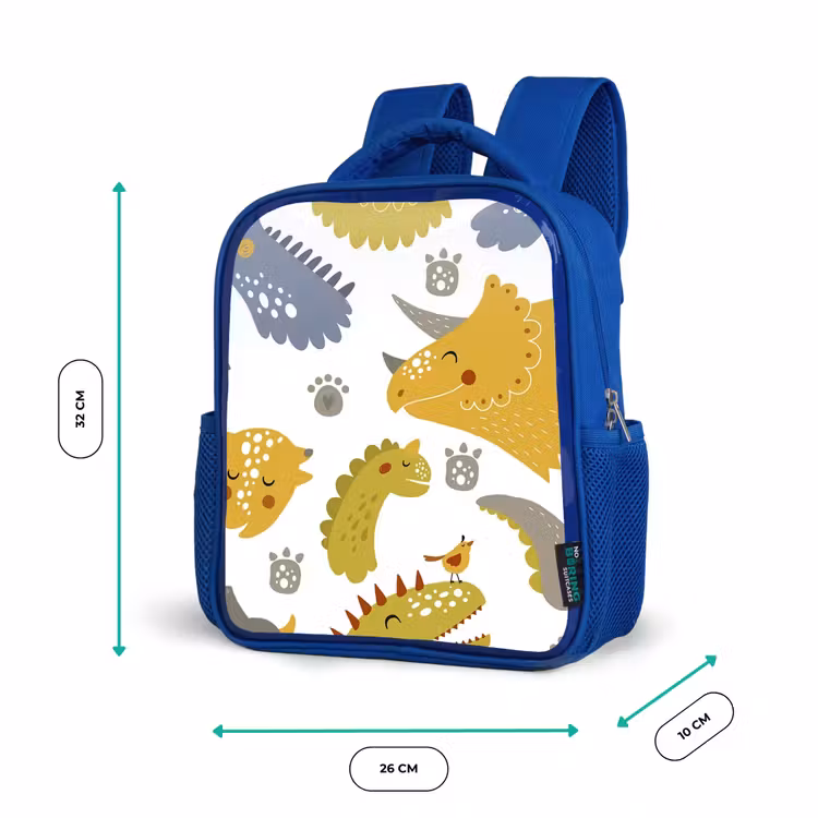 Rugzak kind - blauw - Dinosaurus - Patronen - Jongens - Dino - Kinderen — 5