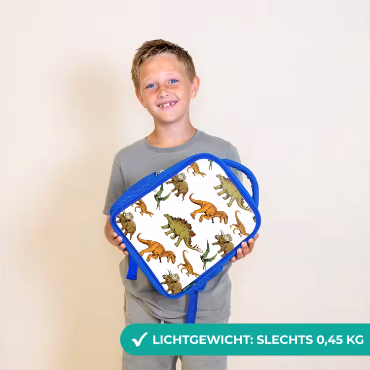 Rugzak kind - blauw - Dinosaurus - Tekening - Kinderen - Jongens - Kinderen — 2