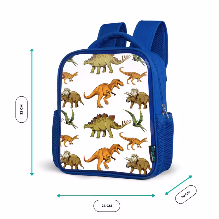 Rugzak kind - blauw - Dinosaurus - Tekening - Kinderen - Jongens - Kinderen — 5
