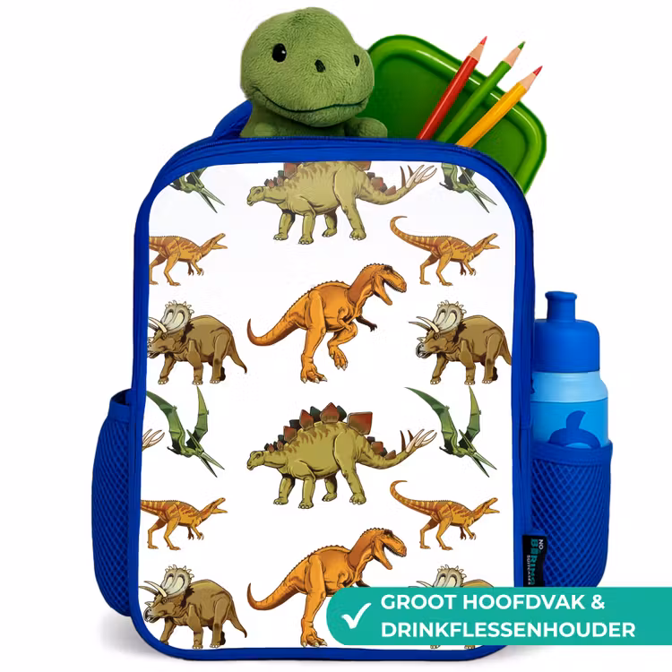 Rugzak kind - blauw - Dinosaurus - Tekening - Kinderen - Jongens - Kinderen — 6