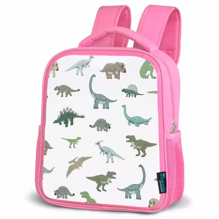Rugzak kind - roze - Dino - Patroon - Groen — 4