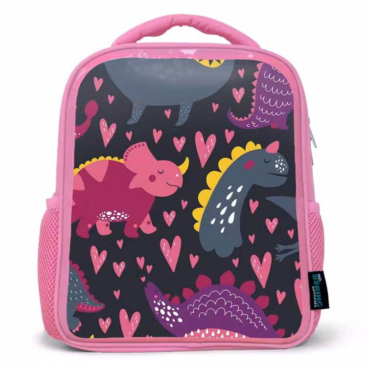Rugzak kind - roze - Dinosaurus - Kind - Patronen - Roze - Meisjes — 1