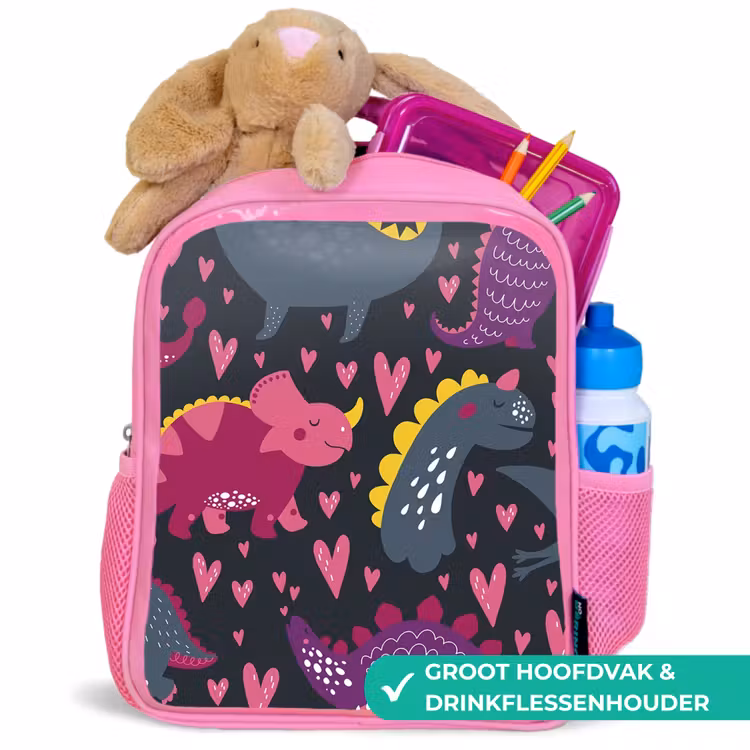 Rugzak kind - roze - Dinosaurus - Kind - Patronen - Roze - Meisjes — 2