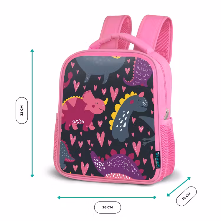 Rugzak kind - roze - Dinosaurus - Kind - Patronen - Roze - Meisjes — 3