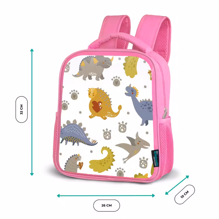 Rugzak kind - roze - Dinosaurus - Kinderen - Design - Jongens - Meisjes — 3