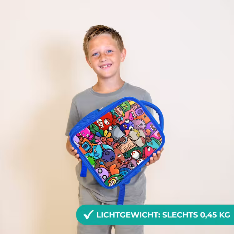 Rugzak kind - blauw - Monstervrienden Festijn — 2