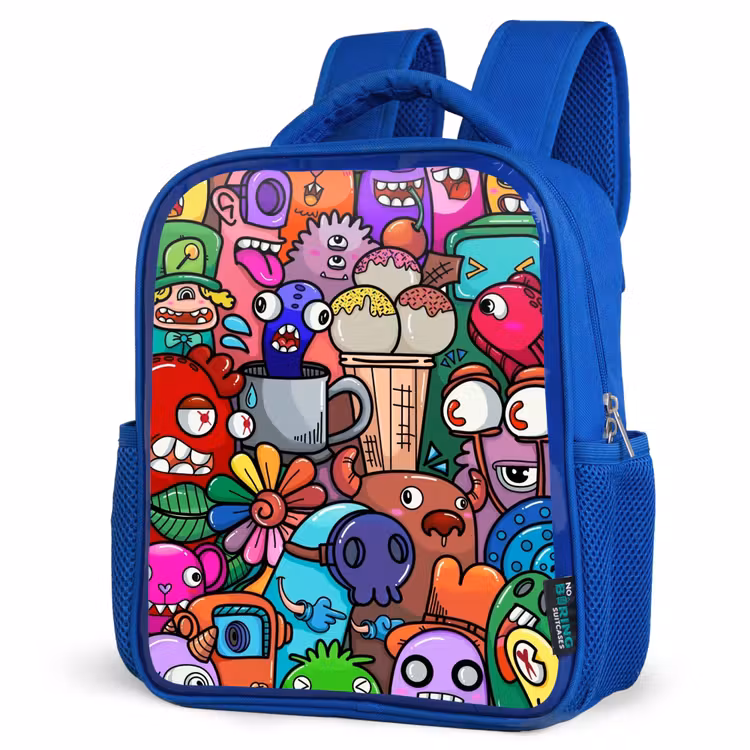 Rugzak kind - blauw - Monstervrienden Festijn — 7