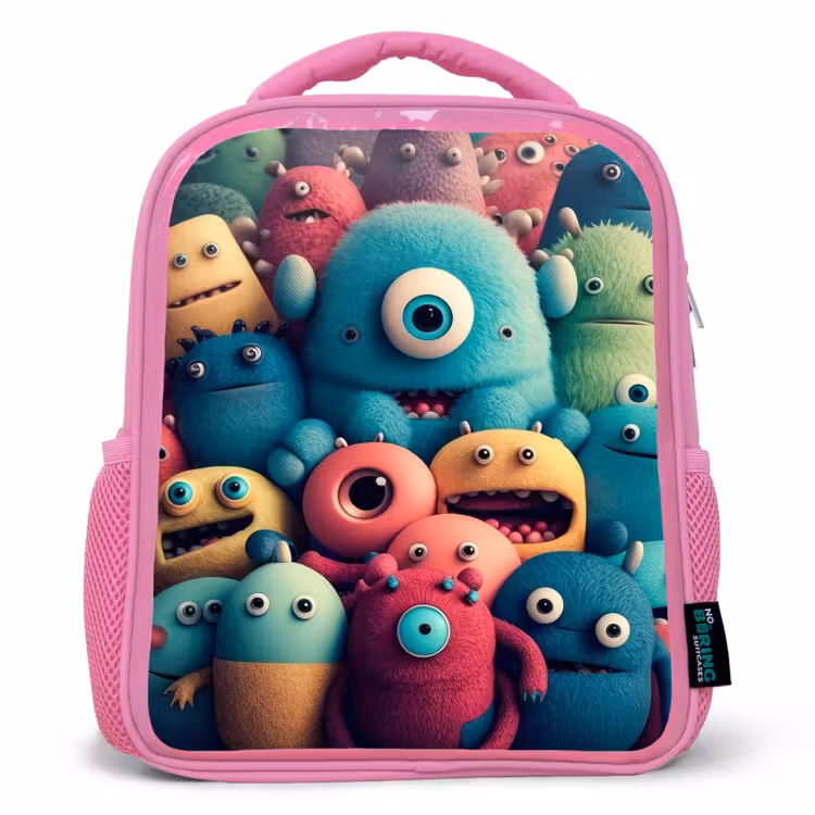 Rugzak kind - roze - Monster Menigte — 1