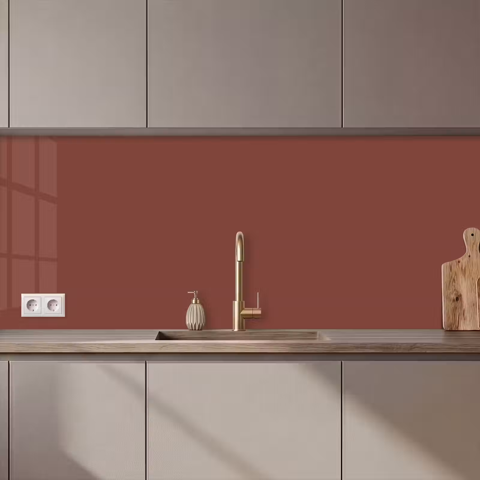 Keuken achterwand - Palet - Rood - Interieur — 1
