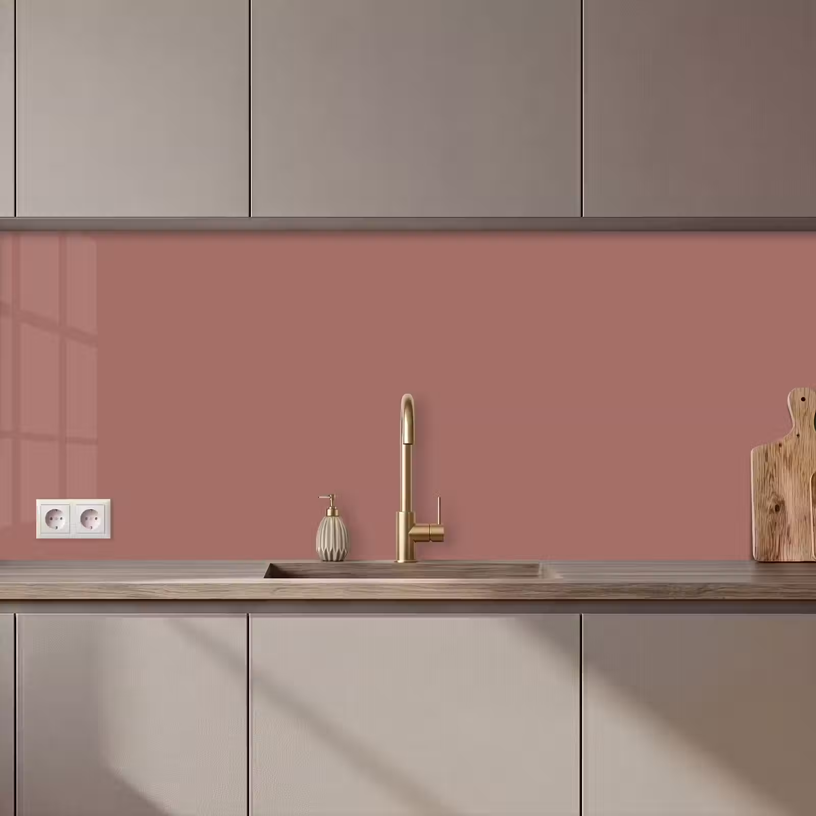 Keuken achterwand - Terracotta - Patronen - Roze — 1