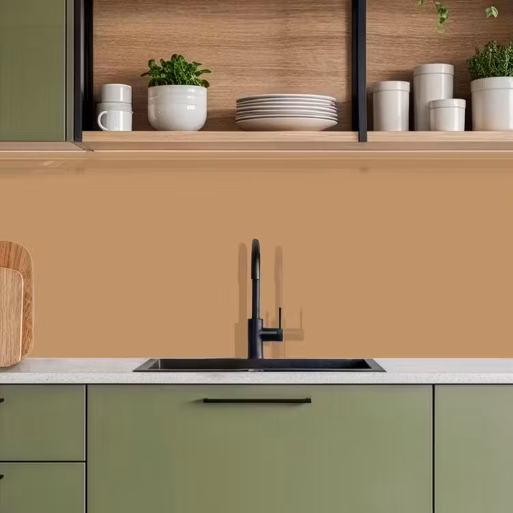 Keuken achterwand - Bruin - Effen print — 5