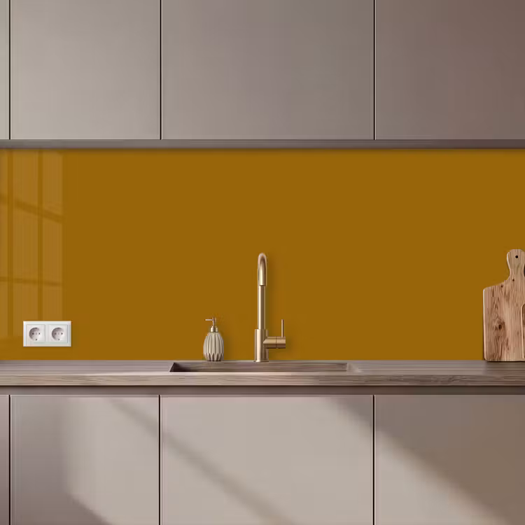 Keuken achterwand - Goud - Luxe - Interieur — 1