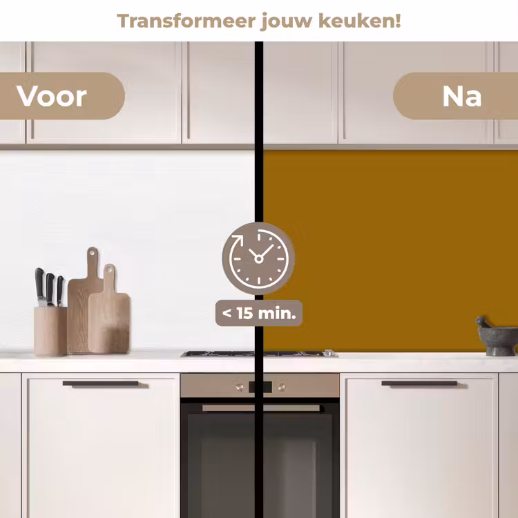Keuken achterwand - Goud - Luxe - Interieur — 2