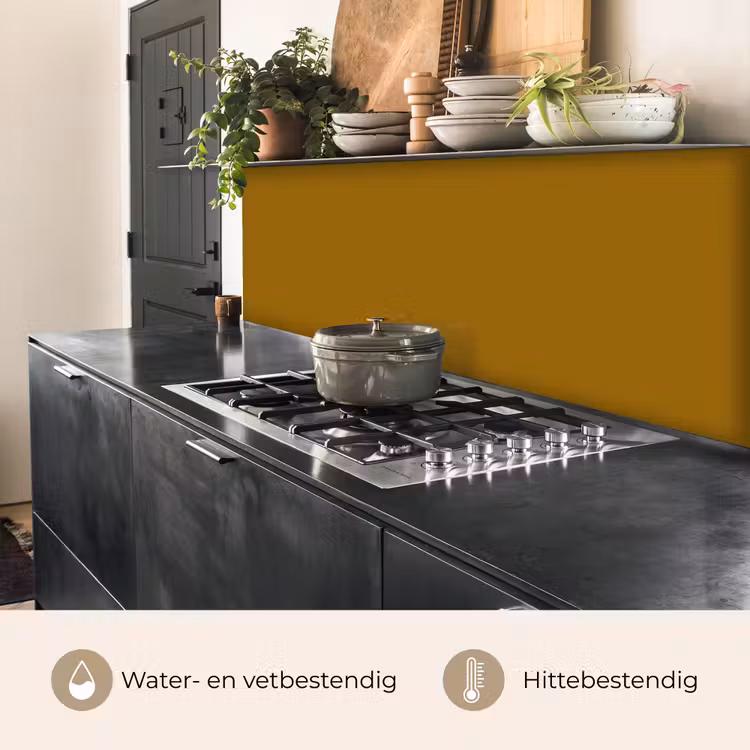Keuken achterwand - Goud - Luxe - Interieur — 3