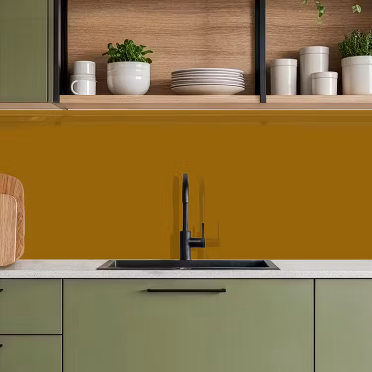 Keuken achterwand - Goud - Luxe - Interieur — 5