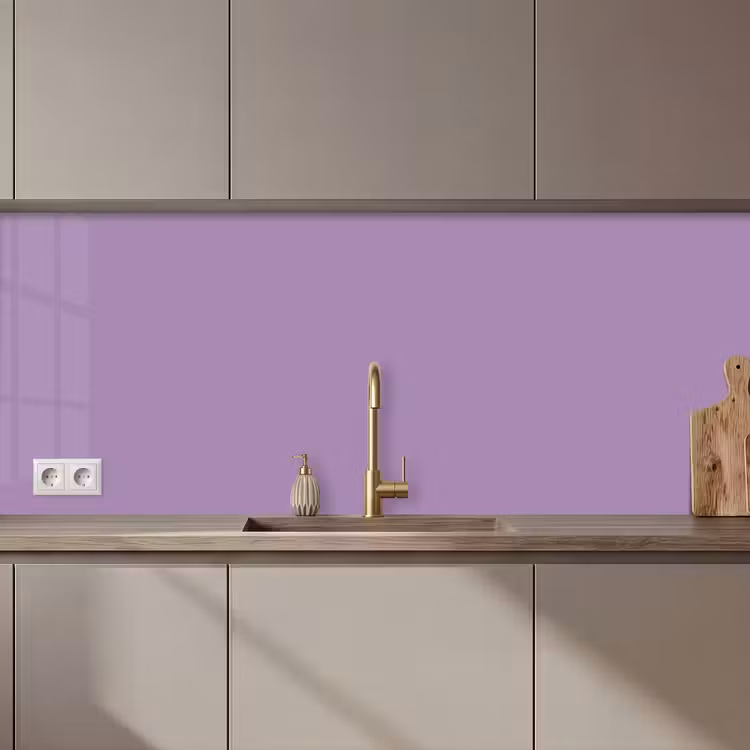 Keuken achterwand - Interieur - Paars - Kleuren - Paarse - Kleur - Effen — 1