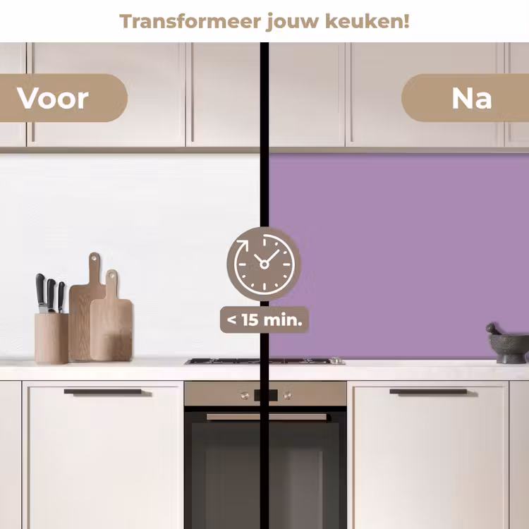 Keuken achterwand - Interieur - Paars - Kleuren - Paarse - Kleur - Effen — 2