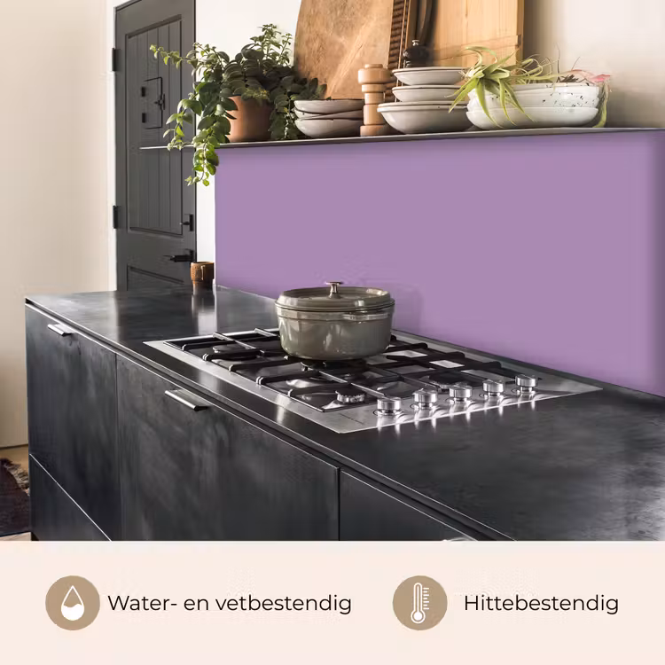Keuken achterwand - Interieur - Paars - Kleuren - Paarse - Kleur - Effen — 3
