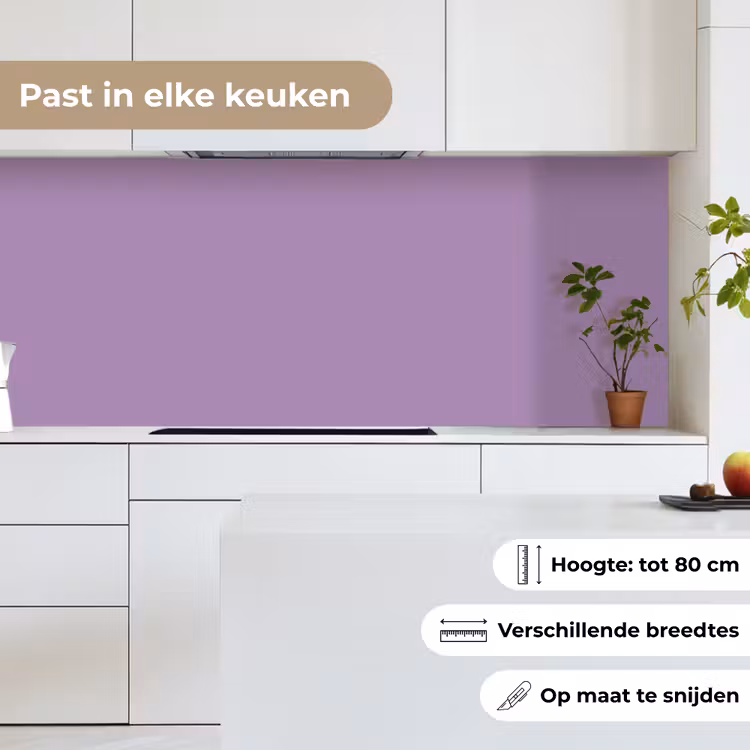Keuken achterwand - Interieur - Paars - Kleuren - Paarse - Kleur - Effen — 4