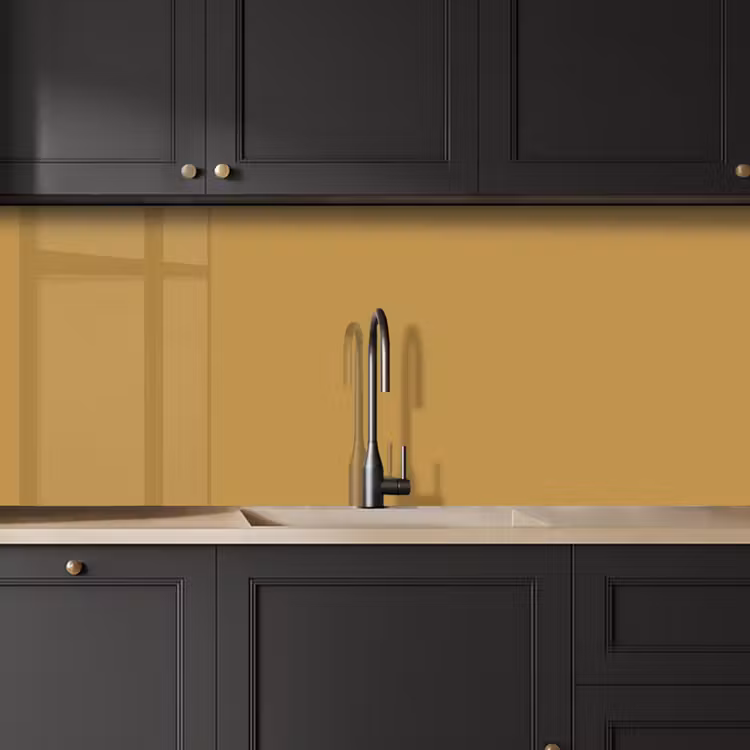 Keuken achterwand - Okergeel - Kleur - Herfst - Geel - Effen - Kleuren — 6