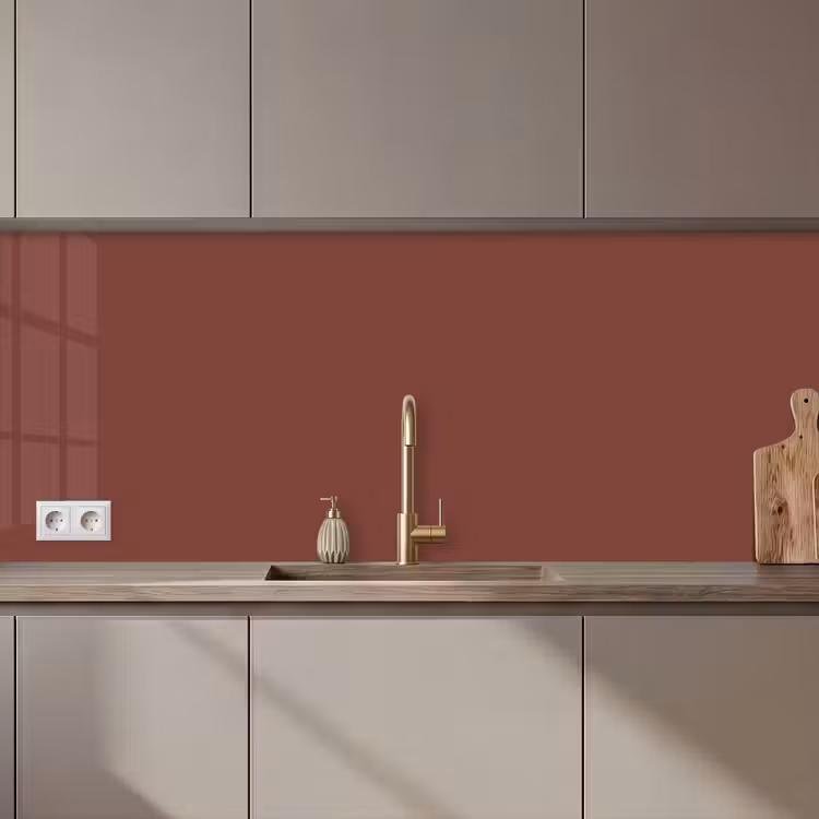 Keuken achterwand - Palet - Rood - Interieur — 1