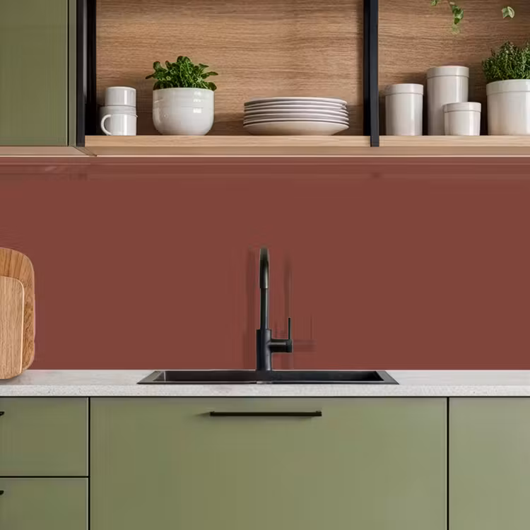 Keuken achterwand - Palet - Rood - Interieur — 5