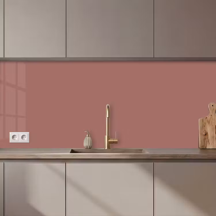 Keuken achterwand - Terracotta - Patronen - Roze — 1