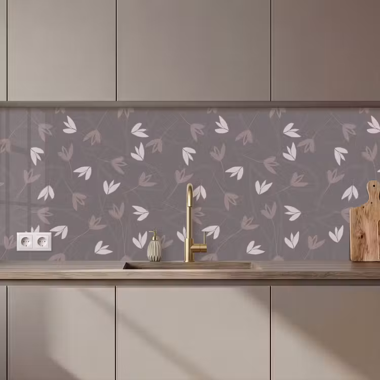 Keuken achterwand - Patronen - Tulpen - Minimalistisch — 1