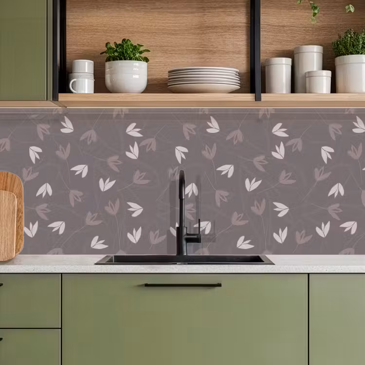 Keuken achterwand - Patronen - Tulpen - Minimalistisch — 5