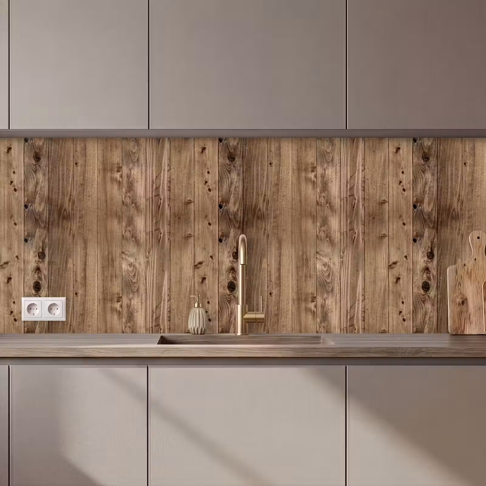 Keuken achterwand - Eikenhout - Patronen - Planken — 1