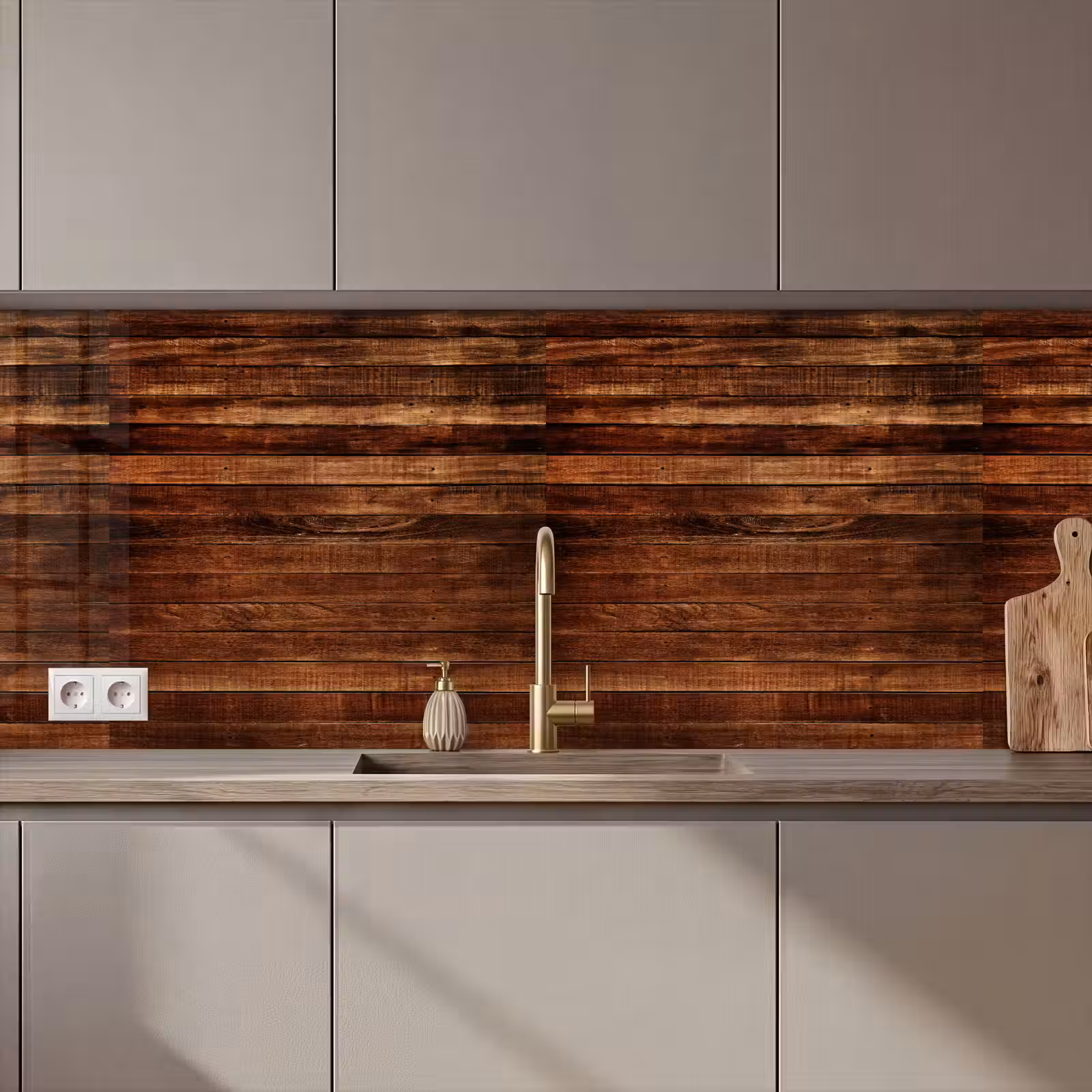 Keuken achterwand - Hardhout - Robuust - Patronen — 1