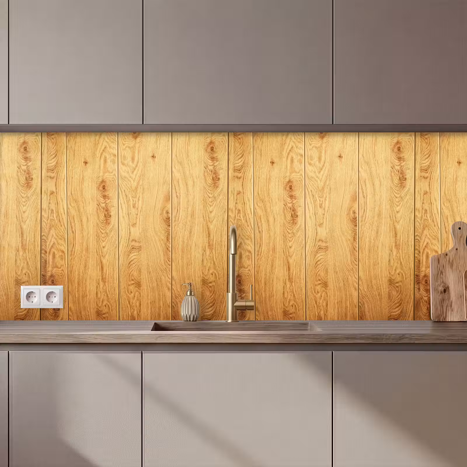 Keuken achterwand - Patronen - Planken - Natuur — 1