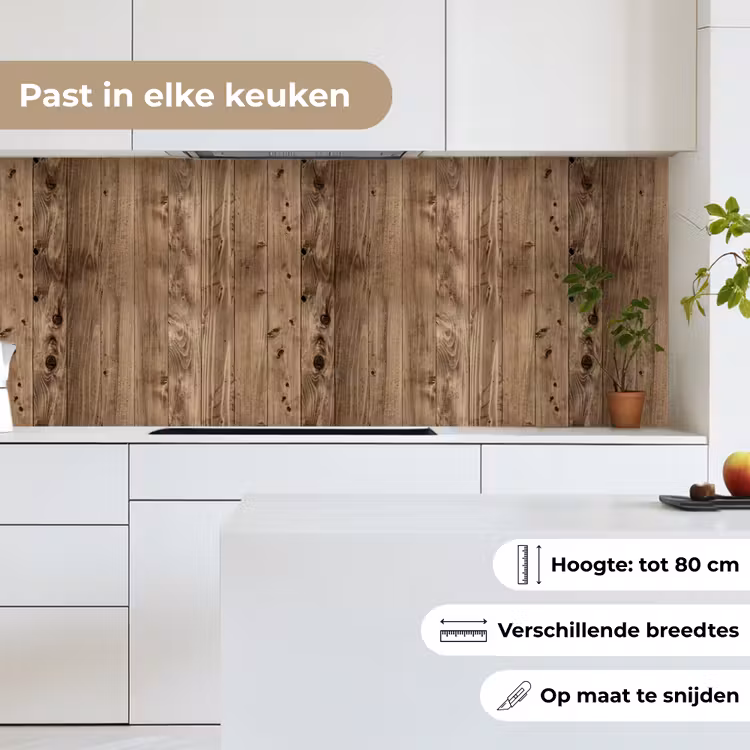 Keuken achterwand - Eikenhout - Patronen - Planken — 4