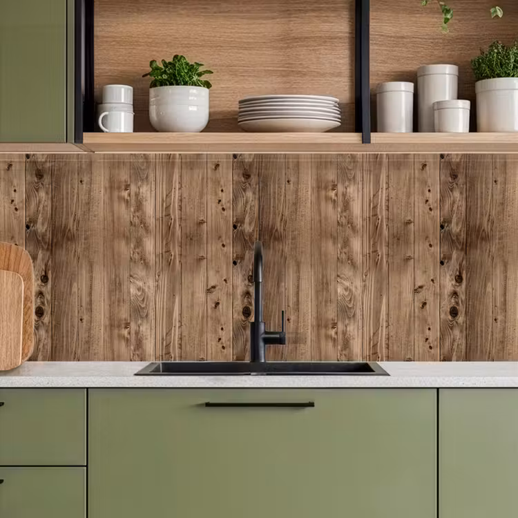 Keuken achterwand - Eikenhout - Patronen - Planken — 5