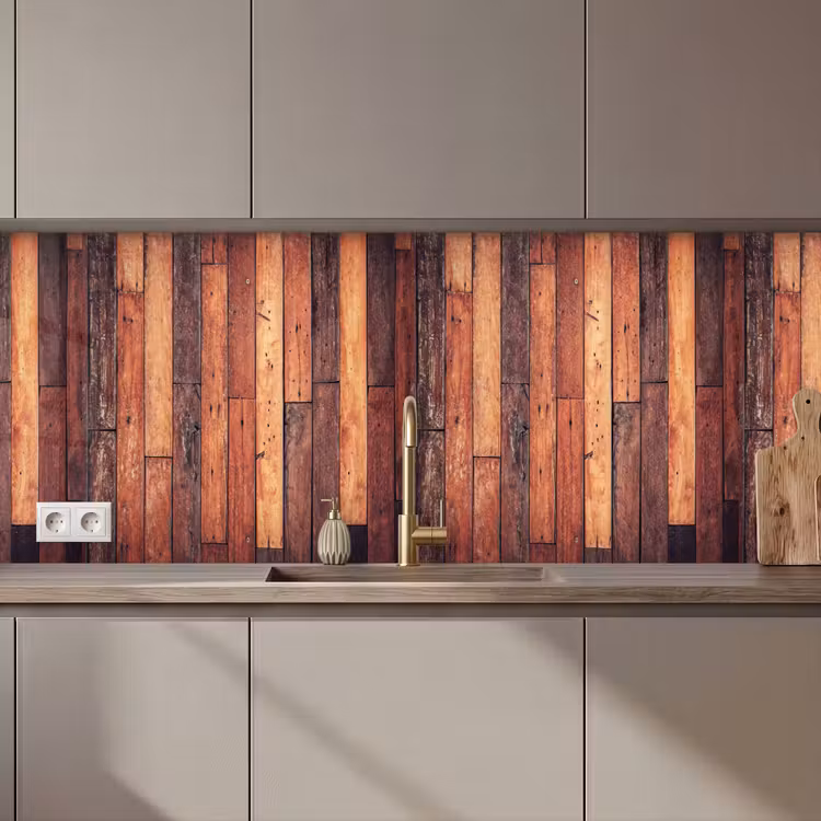 Keuken achterwand - Plank - Vintage - Patroon — 1