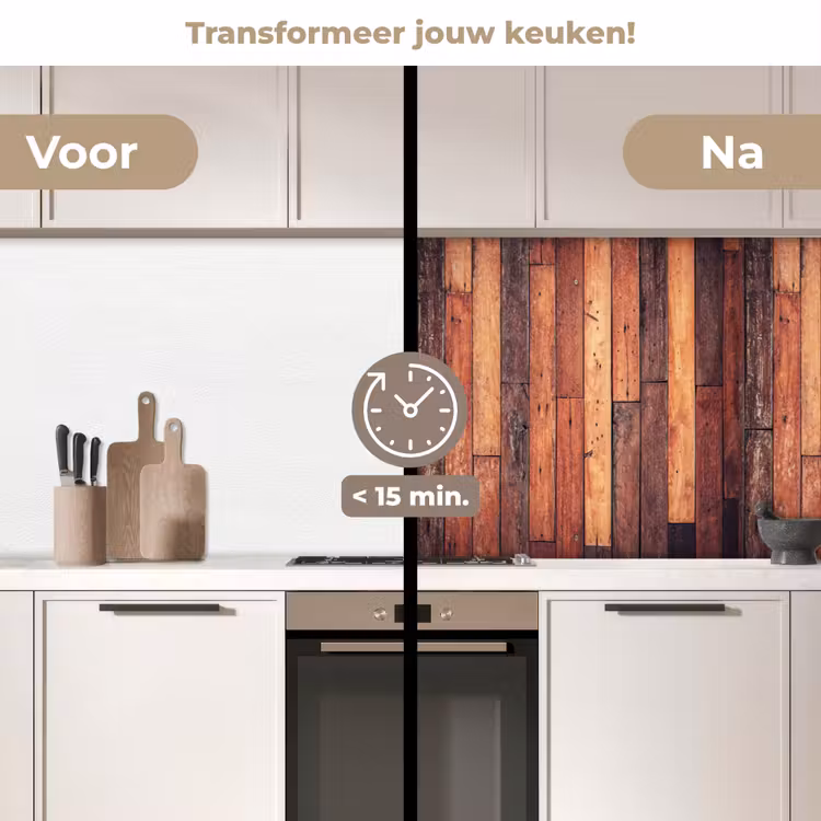 Keuken achterwand - Plank - Vintage - Patroon — 2