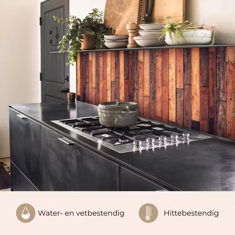 Keuken achterwand - Plank - Vintage - Patroon — 3