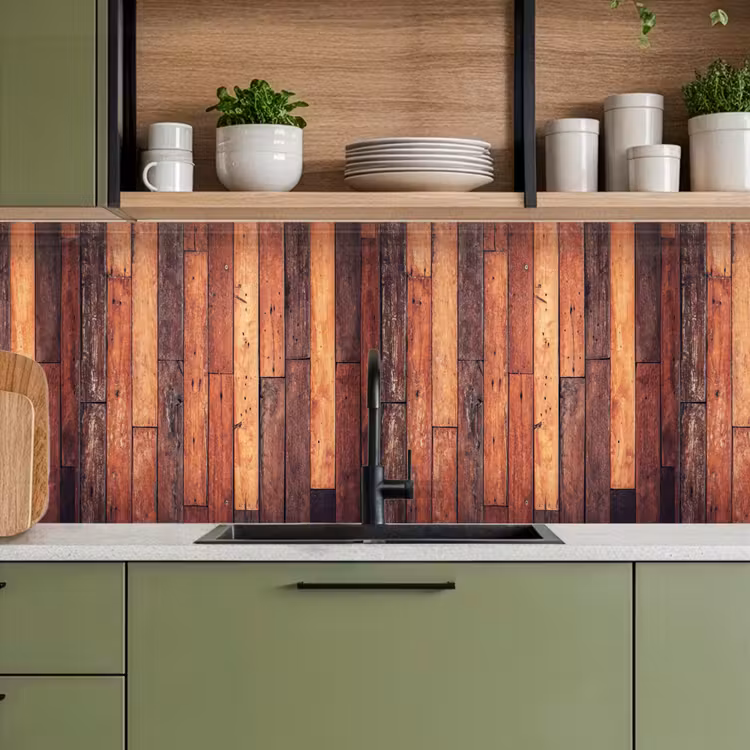 Keuken achterwand - Plank - Vintage - Patroon — 5