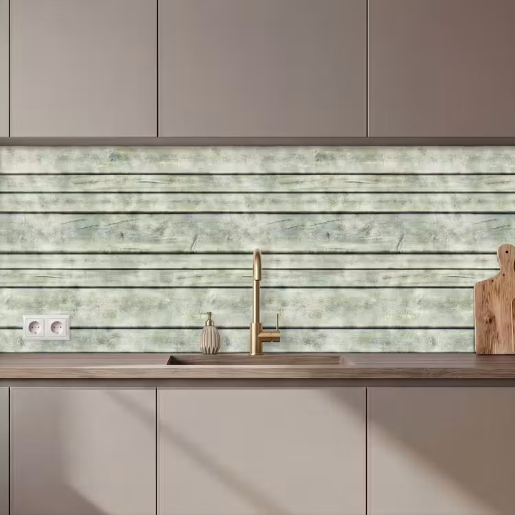 Keuken achterwand - Vintage - Hout - Patronen - Plank — 1